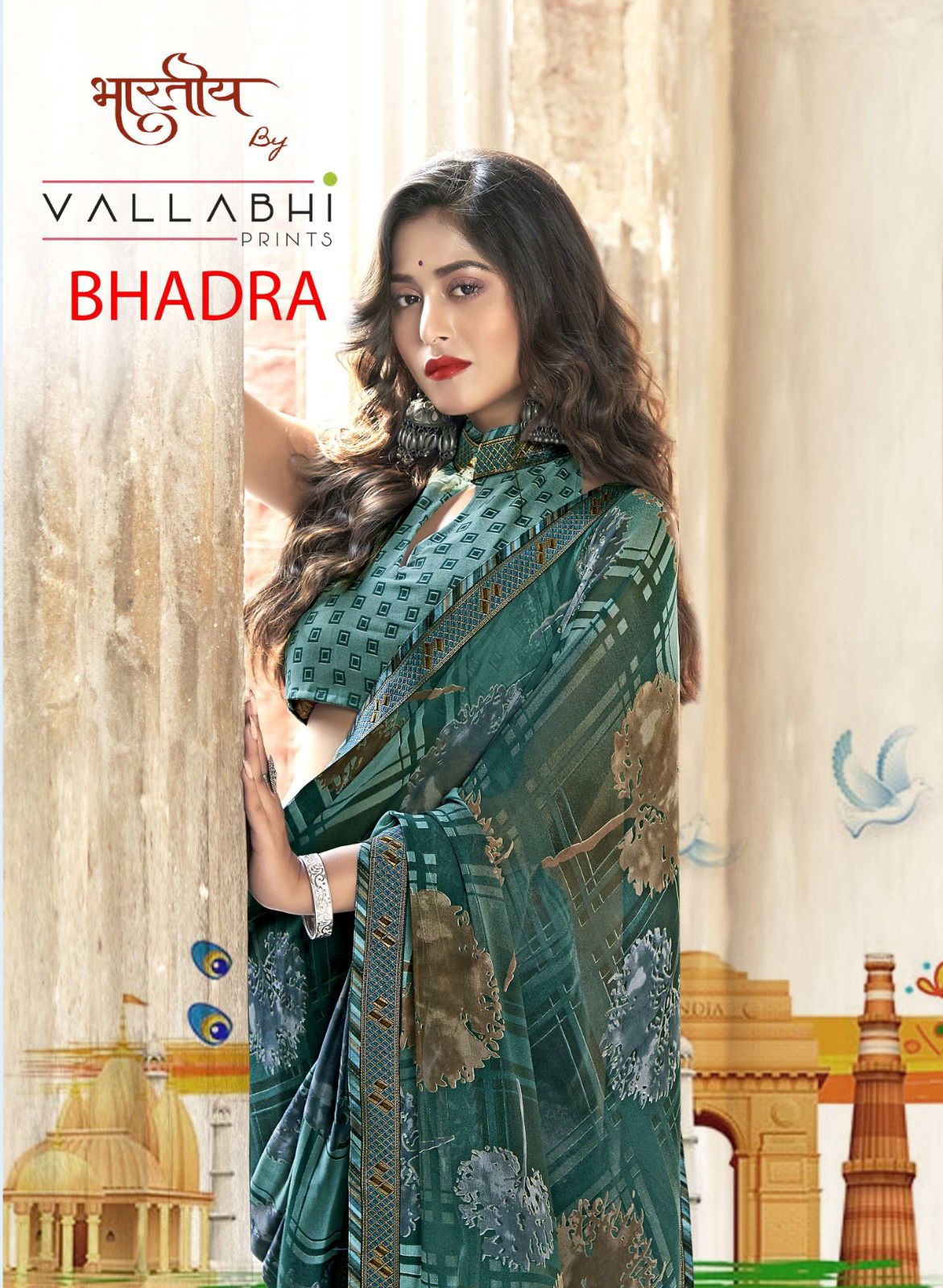 Bhadra By Vallabhi Printed Georgette Sarees Wholesale Price In Surat